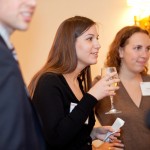 L to R: Curt Lyford '04, Assc. Director of Annual Giving, Alicia Doukeris '07 and Liz Gold '07
