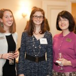 L to R: Hayley Anson '06, Asst. Director of Annual Giving, Rachel Warner '08, Christina Traister '94.