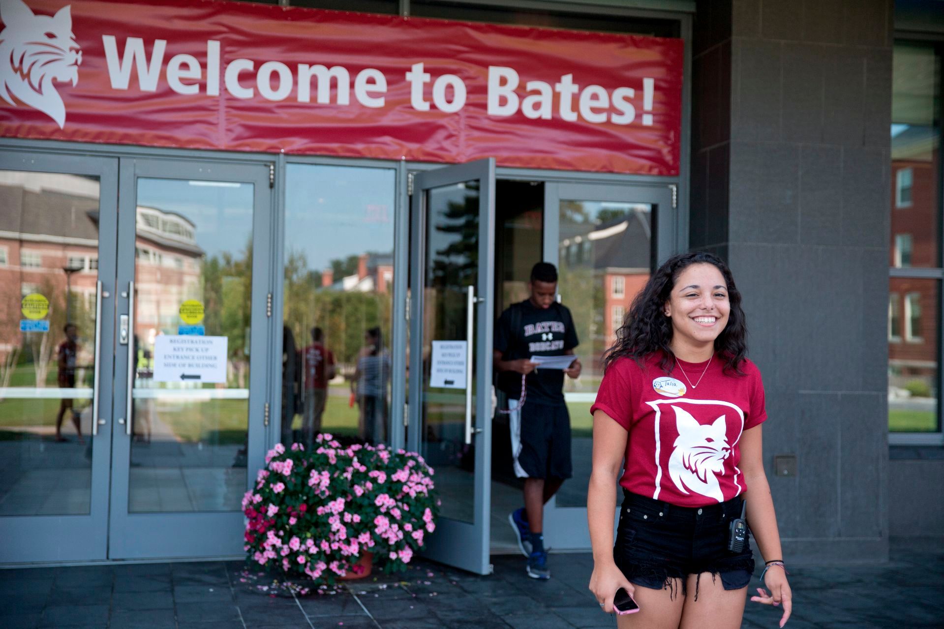 Opening Day , the first day of Orientation 2015 for the Class of 2019 included parents dropping off their first-year students at Commons to pick up their ID cards and keys, while parents continued in their vehicles to residences where students then met them to move in. A Resource Fair in Perry Atrium of Pettengill Hall was the next step for many families where they could engage with a variety of campus offices with information pertinent to new students.