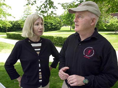 Dan Doyle 72 and Deb Doermann Burch 72 reconnected at Reunion 1997 and began their collaboration on The Encyclopedia of Sports Parenting shortly thereafter. Theyre seen here at their 30th Reunion in 2002.