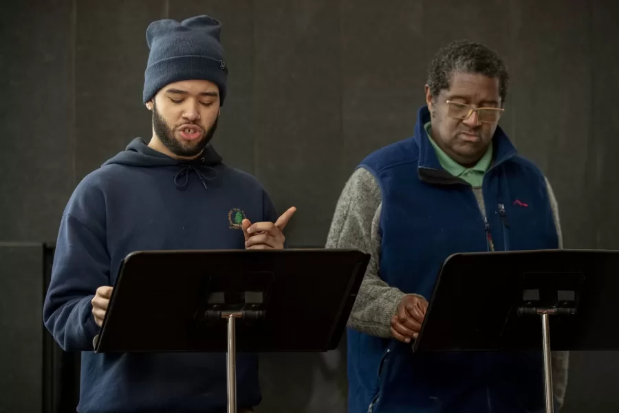 "According to Mark: Part I: Blood in the Revolution." Commencing a series of plays marking Black History Month at Bates, this 10-minute reading is one of four looking at the 18th-century experiences of black New Englanders and written by Lecturer in Theater Clifford Odle. Sponsored by the Africana program. 
Commons, Fireplace Lounge

The title character in According to Mark “was a slave who could read and was looking for a way to free himself from an oppressive master. And he felt the Bible provided a path to murdering him as long as he didn’t spill blood.”

The play is set during the planning of the murder, which also involved two other slaves, Mark’s sister Phyllis and a woman called Phoebe. In the actual event, Mark was hanged for the murder and Phyllis was burned at the stake — a punishment that in Colonial America was reserved for female slaves who kill their masters, Odle says.

Cast: 
Charles Nero as Mark
Perla Figuereo as Phyllis
Sam Alexander as Phoebe
Dawrin Silfa as Quaco