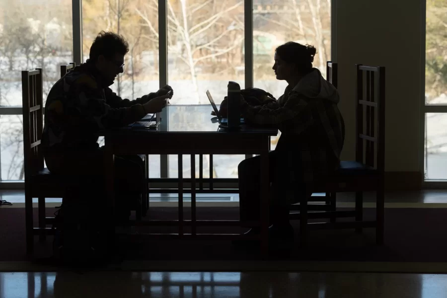 What better place to settle down for a mid-afternoon study session?

Pettengill Hall’s Perry Atrium provides a campus crossroads that’s filled with light and warmth, where students can collaborate, converse, or tackle their projects solo.

Whether it’s a psychology assignment, an anthropology abstract, a tasty snack, or a quiet catchup with a friend, there’s something for everyone here.