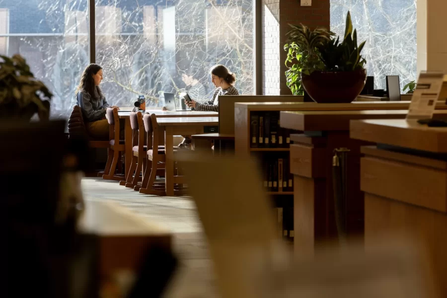 Day in the Life of Ladd Library on March 12, 2025. (Phyllis Graber Jensen/Bates College)