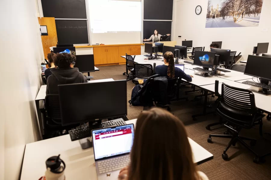 Day in the Life of Ladd Library on March 12, 2025. (Theophil Syslo | Bates College)