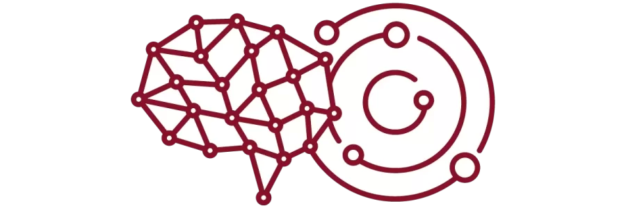 garnet iconography with brain and concentric circles