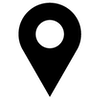 Black map marker