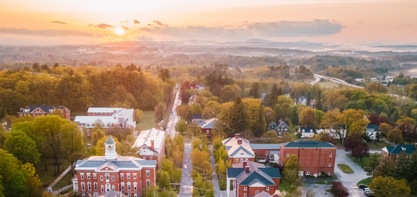Aerial photo of campus.