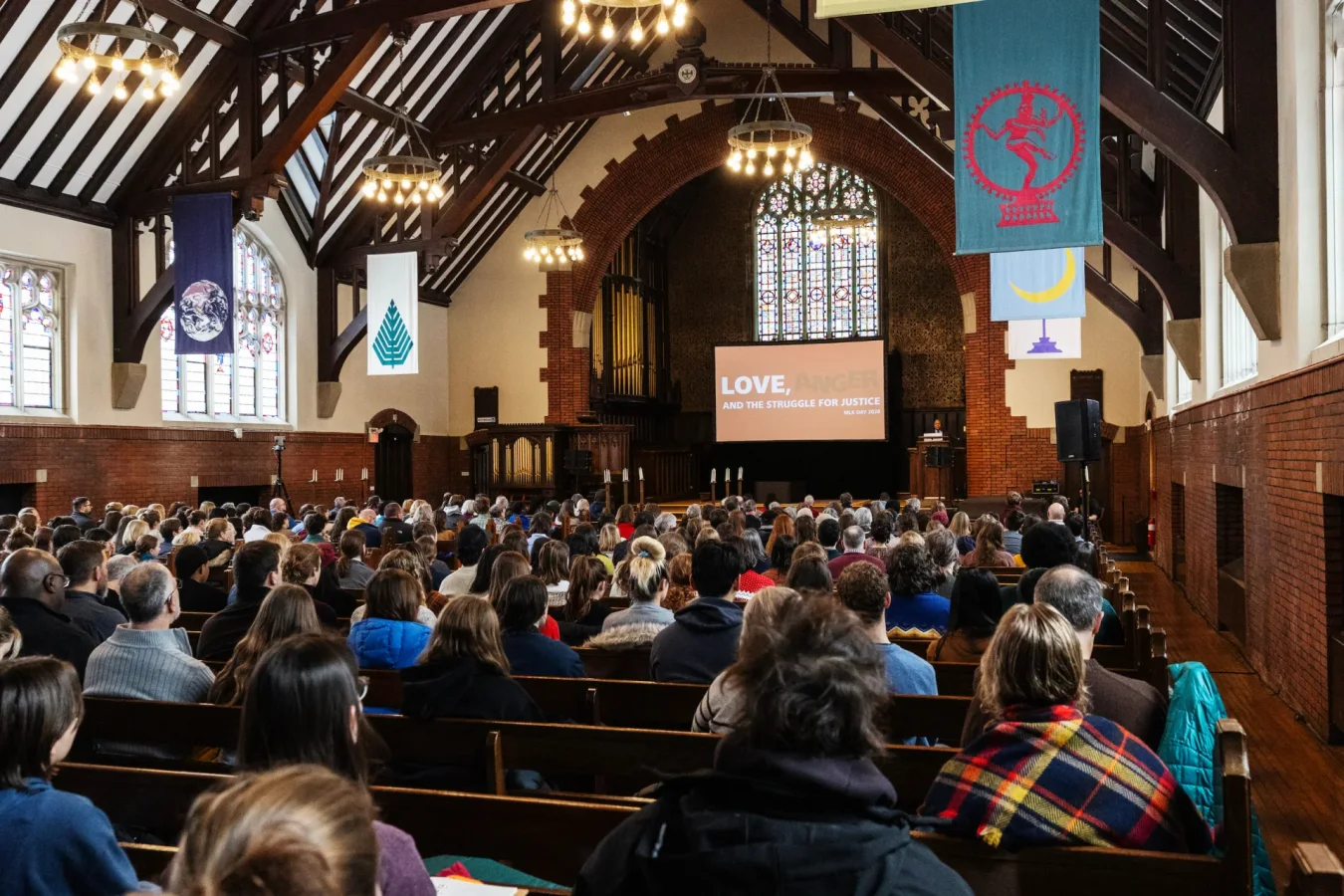 The Bates Chapel during MLK Day 2026.