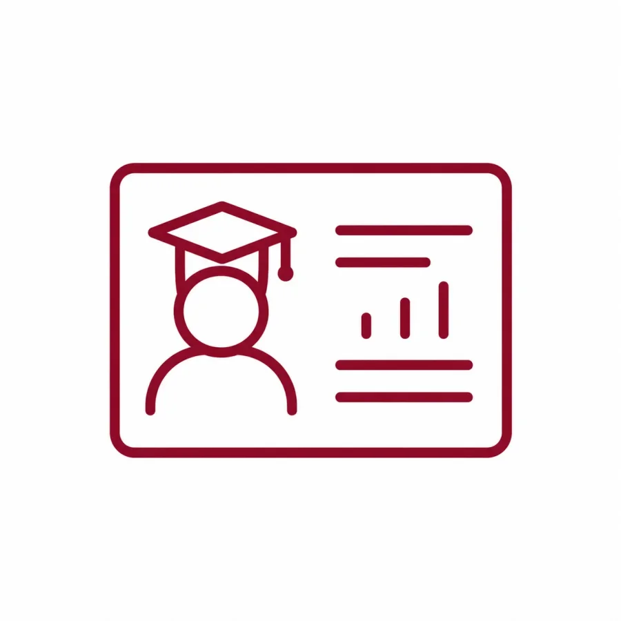 Student profile icon.