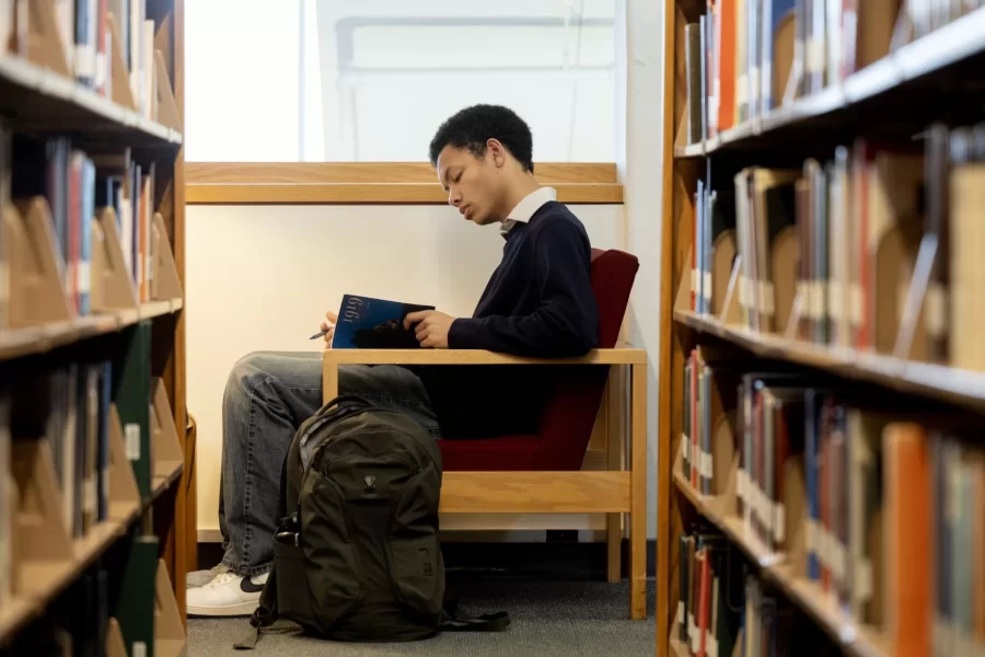Day in the Life of Ladd Library on March 12, 2025. (Phyllis Graber Jensen/Bates College)