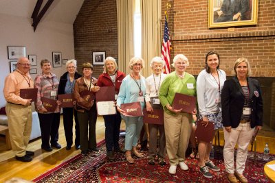 College Key members gather for their annual meeting in the Muskie Archives 