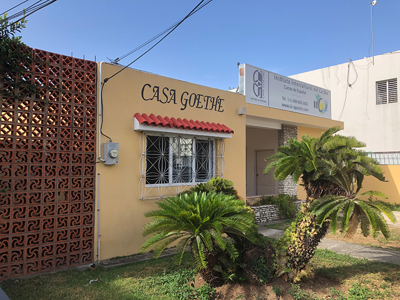 The Instituto Intercultural del Caribe, where Rebecca took classes in Spanish and Dominican culture. 
