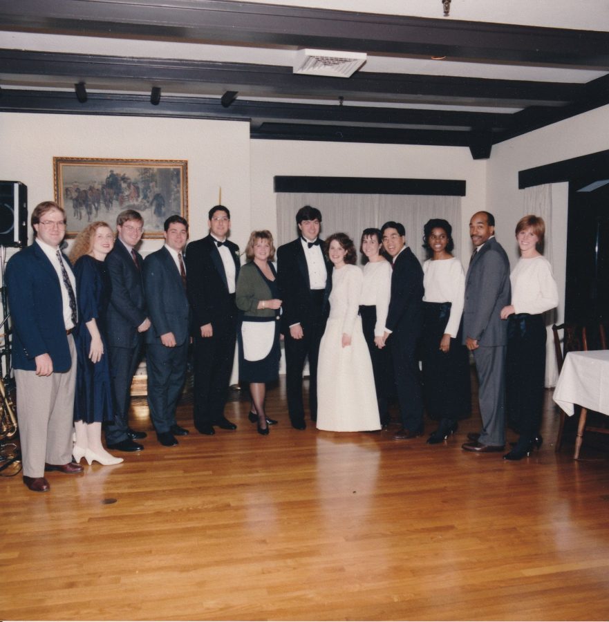 Bates Friends at Peter and Rachel's wedding in 1992