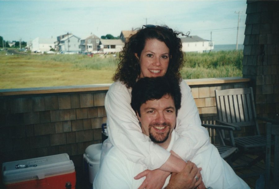 Peter and Rachel in 2001