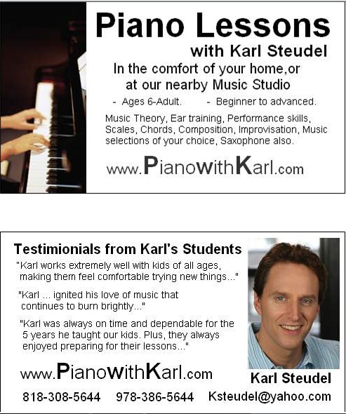 Piano lessons with Karl
