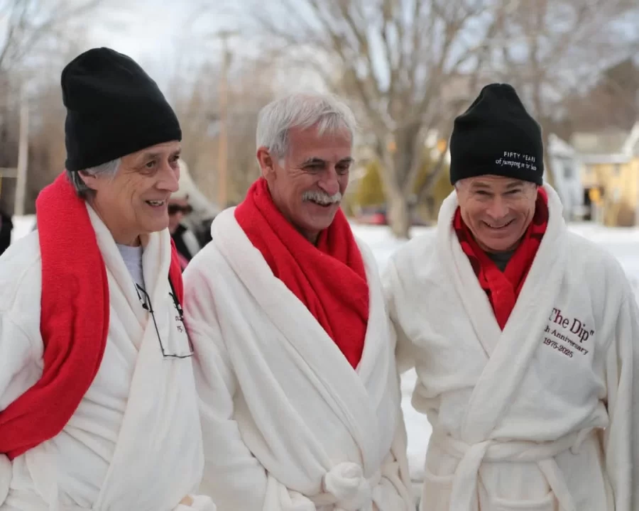 50 years after the first Puddle Jump, three of the event’s founders — Chris Callahan ’78, Scott Copeland ’78, and Lars Llorente ’78 — returned to campus to kick off this year’s edition.