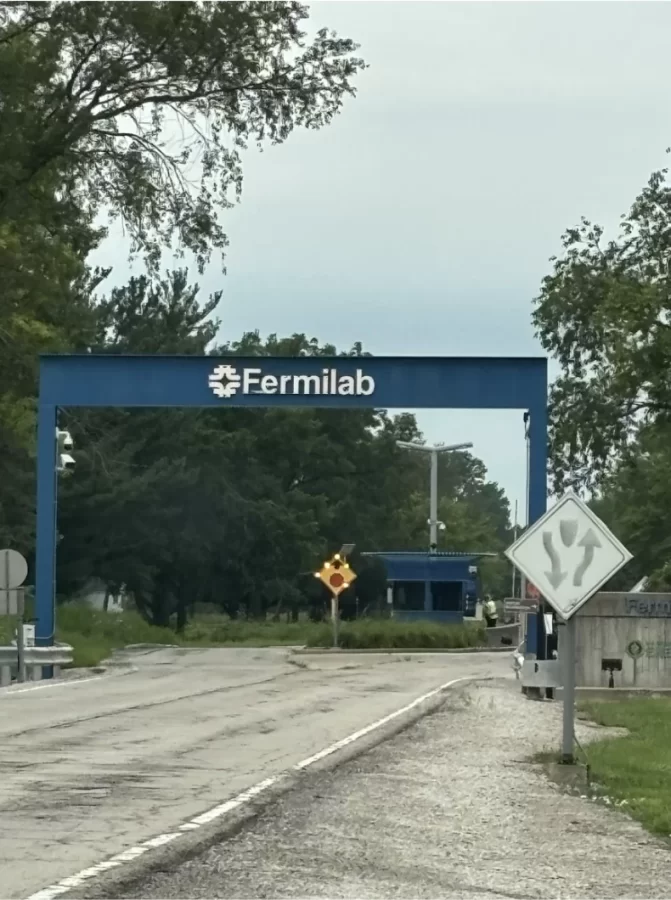 The Entrance to Fermilab,  the start of the Barlow Adventure.