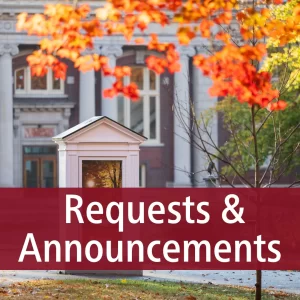 Requests & Announcements