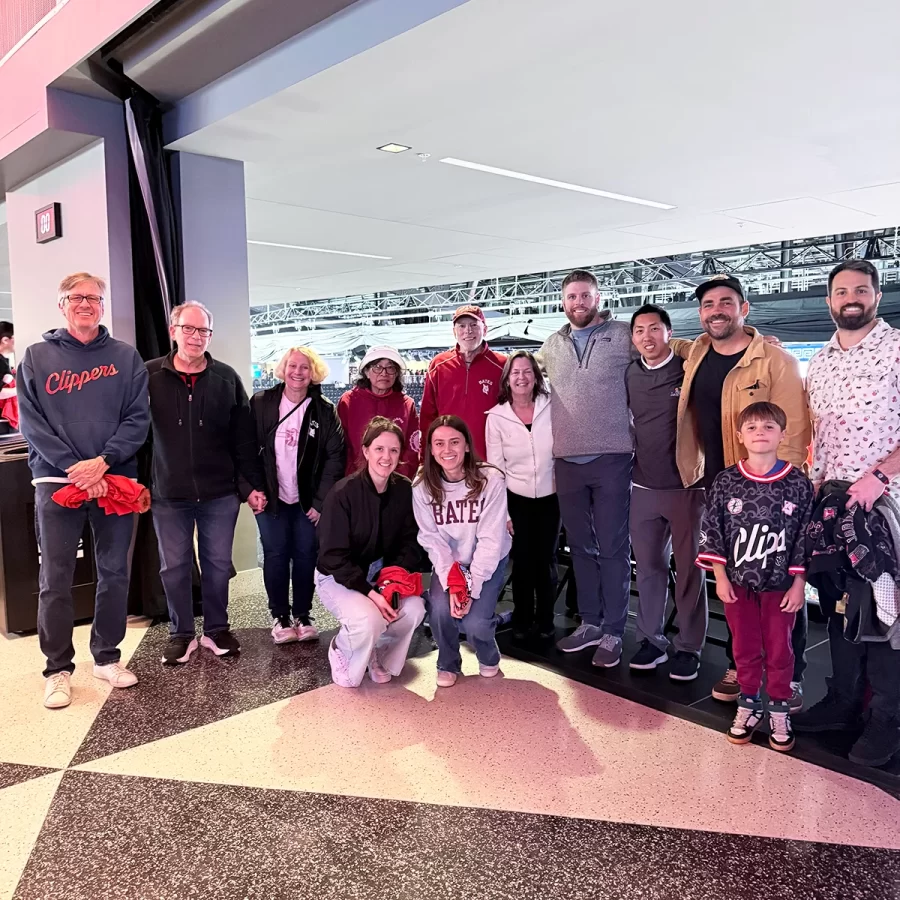 Bates at the LA Clippers on February 22, 2026.