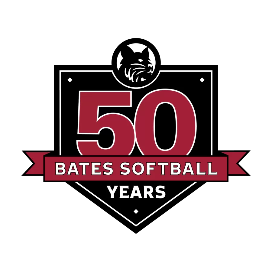 50 YEARS OF BATES SOFTBALL LOGO