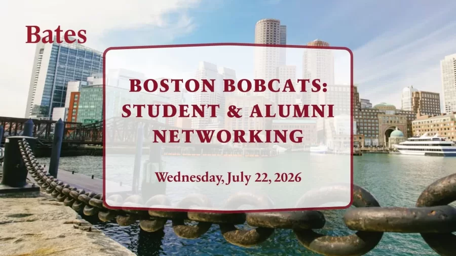 The Bates College Center for Purposeful Work and the Office of Alumni Engagement warmly invite&hellip;