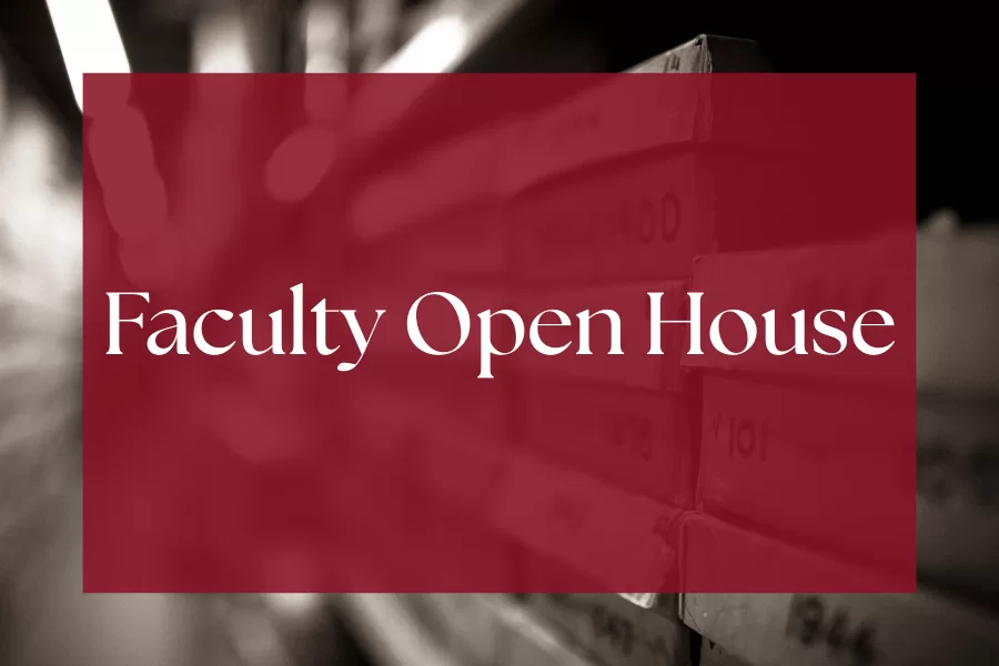 Faculty Open House, September 22th, 4:00pm-5:30pm



Location: Muskie Archives, Rm 104, 70 Campus Ave



Please join the&hellip;