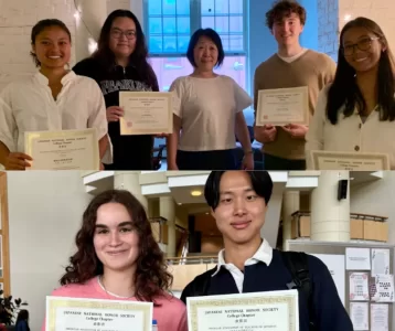 Seven ’25 Students Inducted Into Japanese National Honor Society–College Chapter (JNHS-CC)