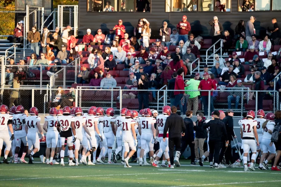 Back to Bates Weekend at a variety of locations on campus, including Pettengill Hall, where Bates alumni were honored with an awards presentation and a dessert reception, the registration desk in the Library Well, and the Bardwell Street Tent, where seniors over 21 and alumni enjoyed a beer garden and food.

Bates defeated Bowdoin 21-14 at the Alumni Big Game Saturday, today, Oct. 15, 2022, and the Garcelon Field crowd went wild.