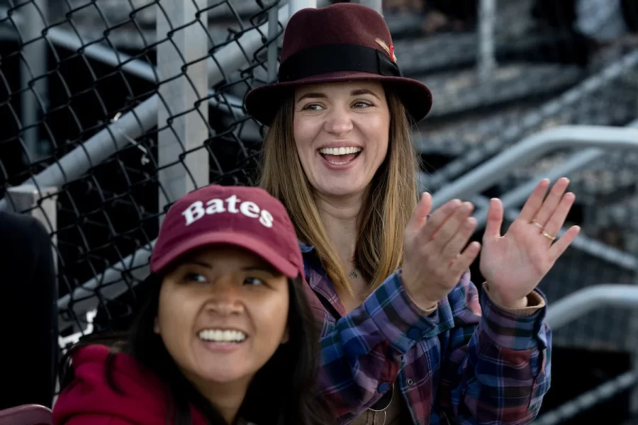 Back to Bates Weekend at a variety of locations on campus, including Pettengill Hall, where Bates alumni were honored with an awards presentation and a dessert reception, the registration desk in the Library Well, and the Bardwell Street Tent, where seniors over 21 and alumni enjoyed a beer garden and food.

Bates defeated Bowdoin 21-14 at the Alumni Big Game Saturday, today, Oct. 15, 2022, and the Garcelon Field crowd went wild.