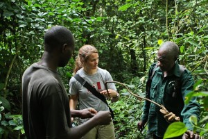 Rachel Ellis discusses how snares are identified on patrols with the KSRP team.