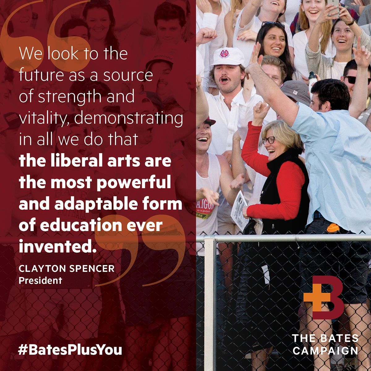 Celebrate the launch of The Bates Campaign and show your support by sharing #BatesPlusYou images and video on social media!