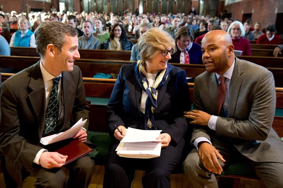 Peniel Joseph, Tufts University historian and author, delivesr the Bates MLK Day 2015 keynote address on “Reimagining Martin Luther King Jr. in the Age of Obama and the Age of Ferguson" in the Peter J. Gomes Chapel.