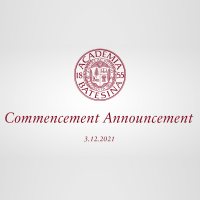March 12: Information about Commencement 2021