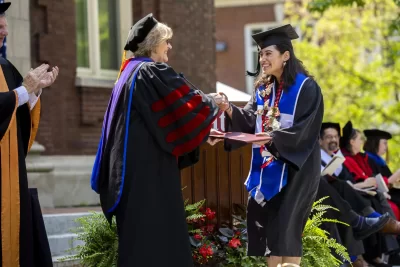Slideshow: Hour by hour with the Bates Class of 2023 on Commencement day