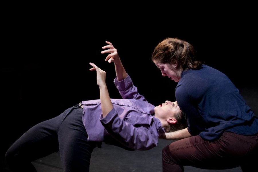 Dance Dress for Thesis Show in Gannett TheaterThursday, November 7⋅5:30 – 7:30pmRehearsal photos of: First piece: Elizabeth “Shea” Gwydir (light purple) and Ellie Madwed (dark blue). It’s a performance thesis choreographed by a professional choreographer, James Graham.Second piece, choreographed and performed by Elizabeth “Libby” Wellington, with Elizabeth “Shea” Gwydir, Ellie Madwed, and Esme Goldfinger ’21.