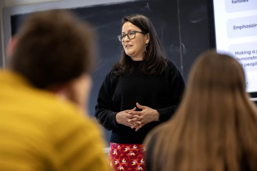 Clarisa Perez teaching