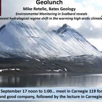 Geology Lunch 9/17/2019 – Environmental Monitoring in the Arctic Geology Lunch 9/17/2019 – Environmental Monitoring in the Arctic