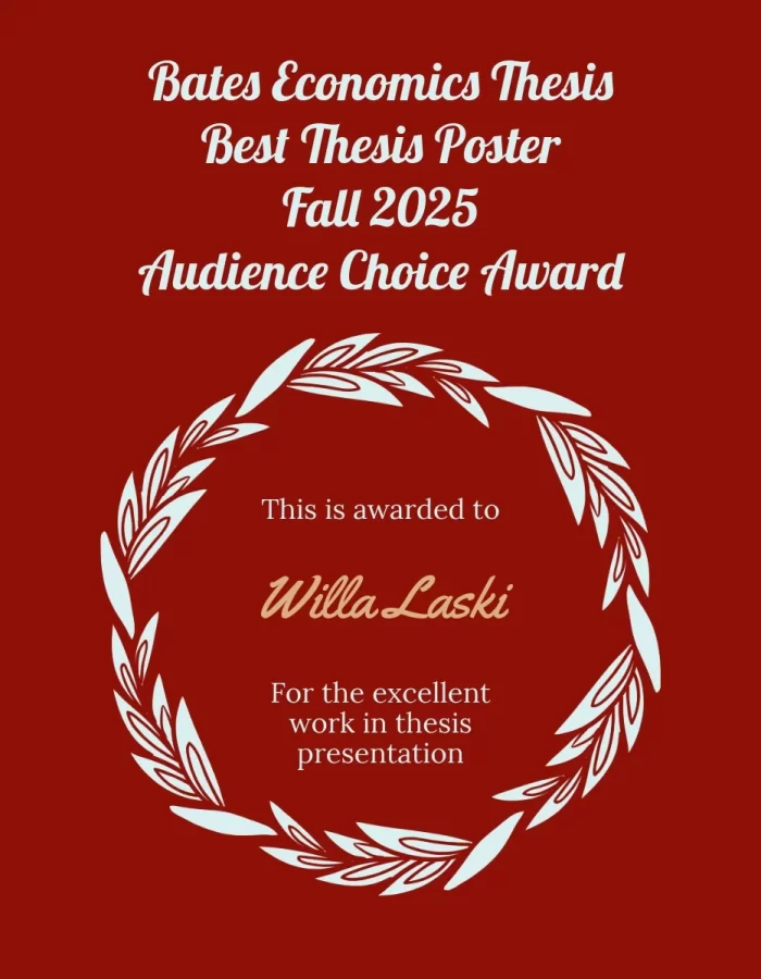 Student Best Thesis Poster Award: Willa Laski