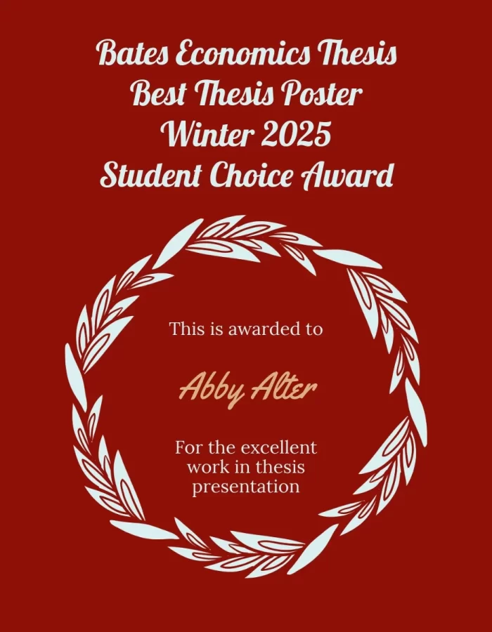 Student Best Thesis Poster Award: Abby Alter