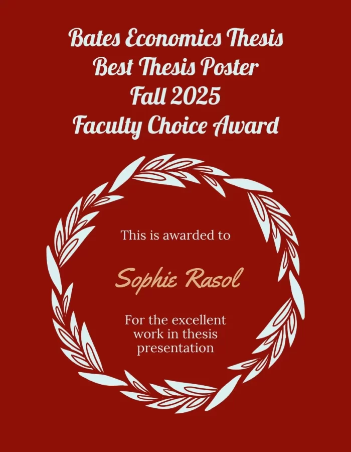Student Best Thesis Poster Award: Sophie Rasol