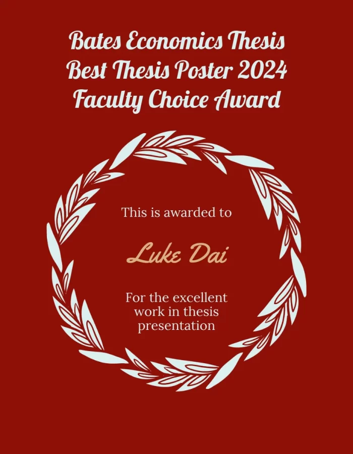 Student Best Thesis Poster Award: Luke Dai