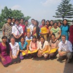 Hallie Grossman at a teacher training in Nepal