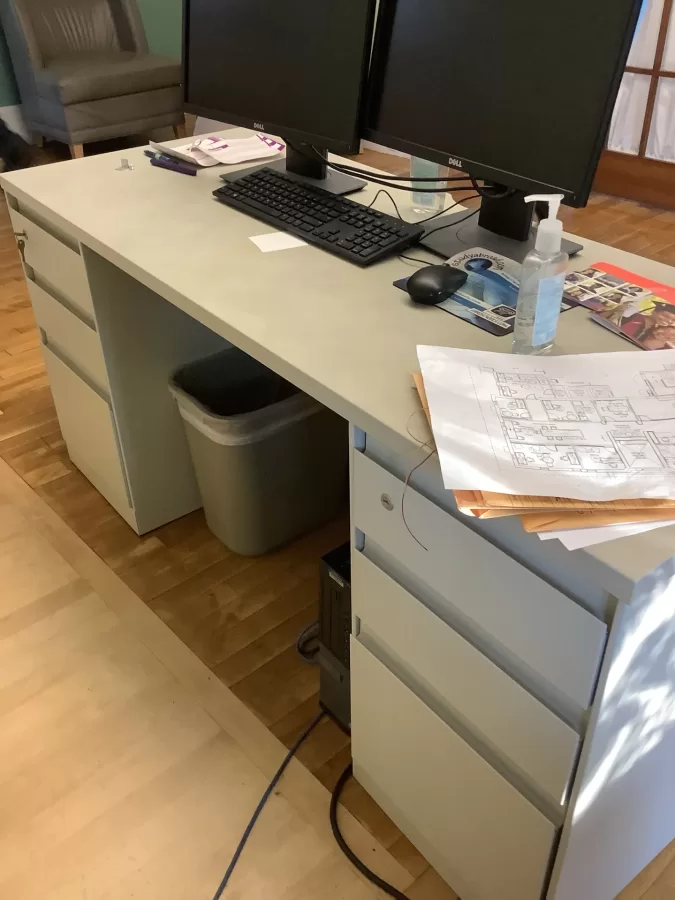 Grey Desk 24x60-65