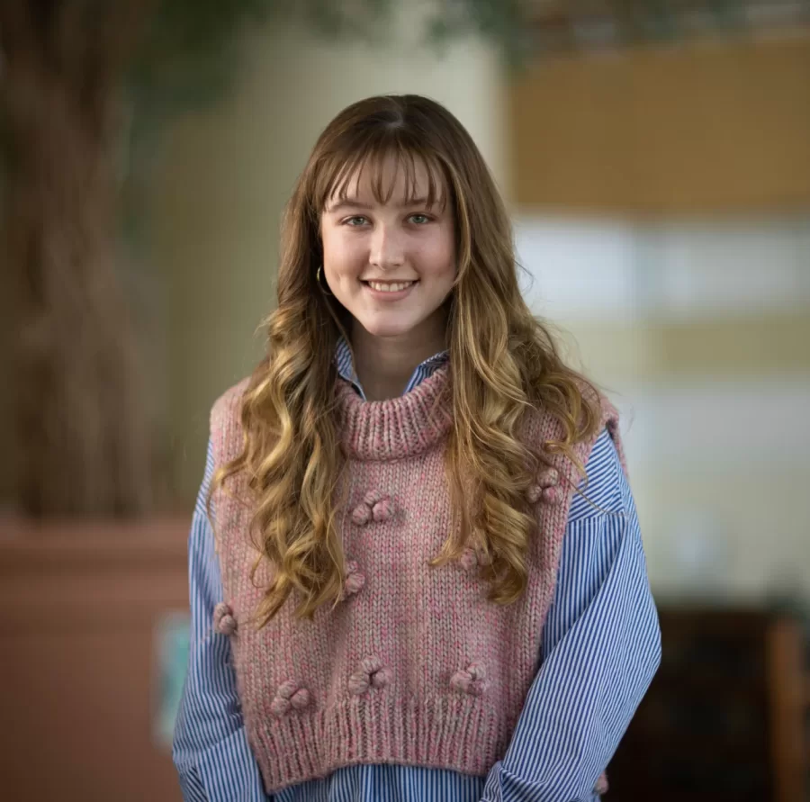 Elizabeth LaCroix, double major in English and chemistry, of Richmond, R.I., will travel to Sweden, Denmark, Netherlands, Ecuador, India, and China to “write the stories of researchers, sufferers, and those who treat menstrual pain. The scope of these stories will spread across countries and cultures with the intention of searching for alternative ways of treating this type of pain other than the one-fits-all method of hormonal contraception. ____________________ Photographed in Pettengill Hall's Perry Atrium and History Lounge on March 21, 2023.