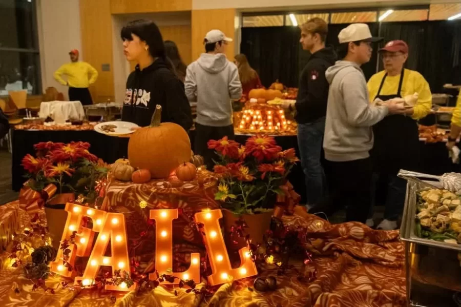 Before Novmeber break, DCCE puts together a communtiy meal called the "Harvest Dinner".