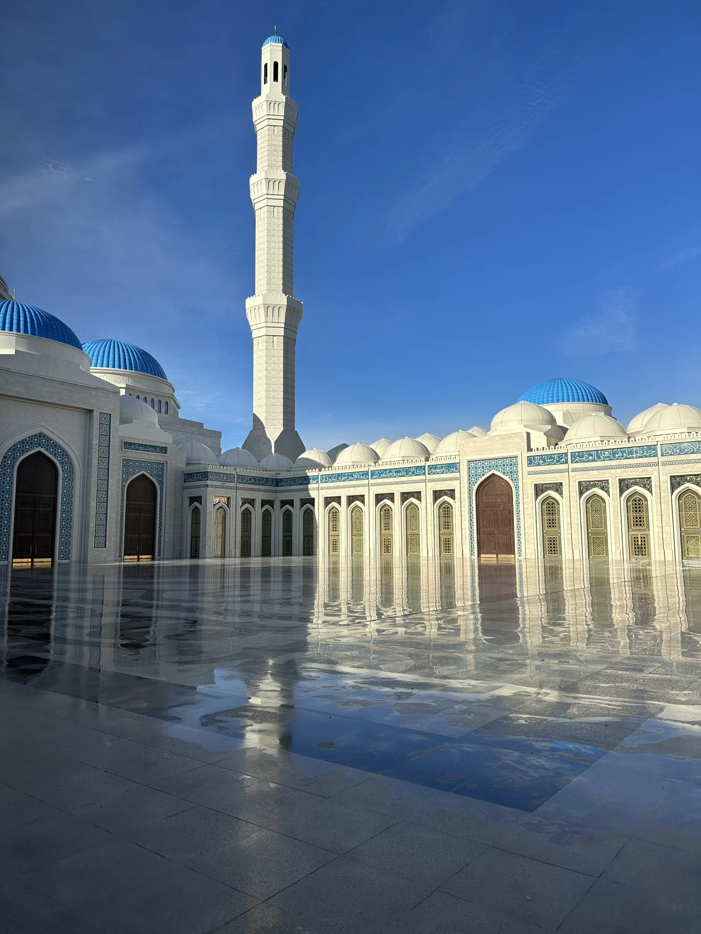The Central Mosque in Astana, the capital city - it is the largest in Central Asia and was completed in 2022. (Photo: Olivia Smith)
