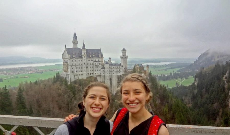 My IES friend and I at Neuschwanstein for an IES class trip (Photo: Ashley Braunthal)