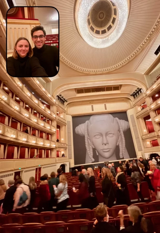 Saskia and Jaden at the Magic Flute at the Vienna State Opera House (Photo: Jaden Witte-Schrock)