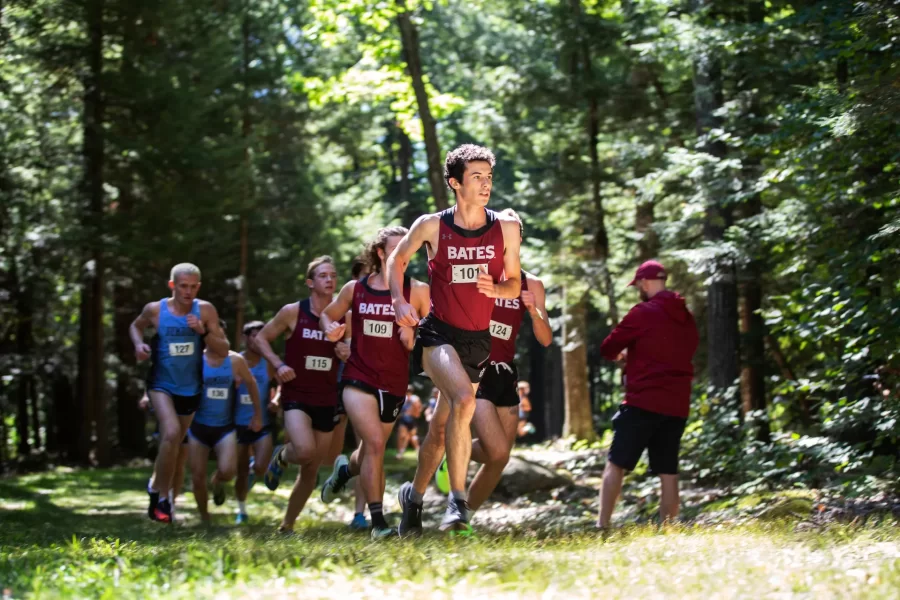 The Bates College Men’s and Women's Cross Country Bates Invitational in September 2022. Gifts to the Friends of Bates Athletics enhance the experience of all our student athletes. Bates athletics promote teamwork, leadership, and integrity, and lead to lifelong friendships. 