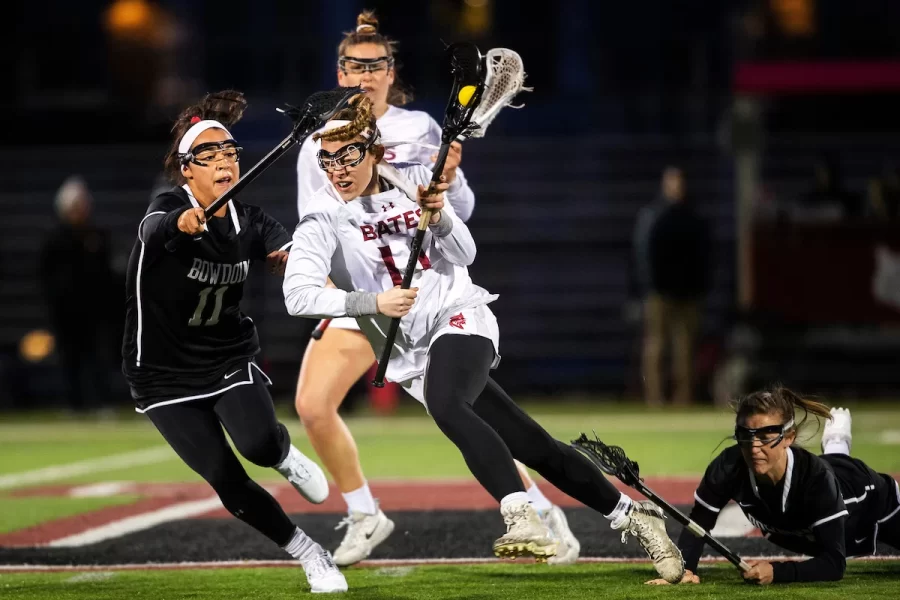 Bowdoin defeats Bates 14-2 at Bates on April 3 2019.